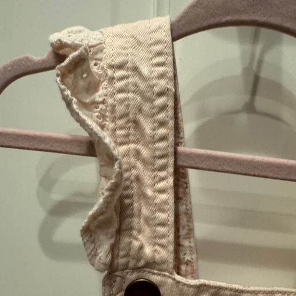 Artisan NY 12M Girls Light Pink Frill Overall Shorts - Picture 3 of 7